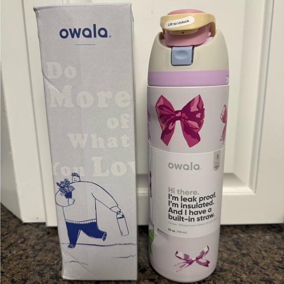 owala Other - Owala Bow 24 OZ Water Bottle Free Sip Stainless Steel New In Box